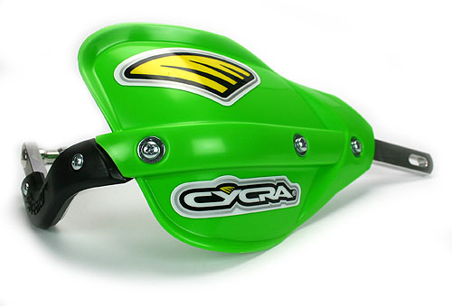 Cycra ProBend Handguards W/ Green shields