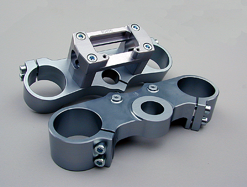 Triple Clamps Upper & Lower Set
